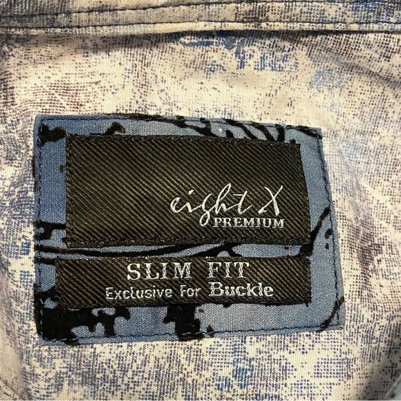 Eight X Premium Short Sleeve Shirt XL Slim Fit EUC Exclusively for Buckle - Picture 7 of 10